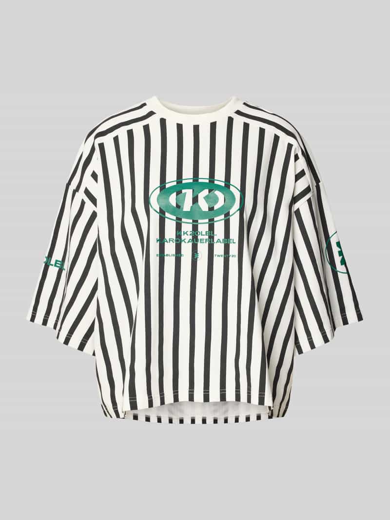 T-shirt o kroju oversized z nadrukami z motywem
