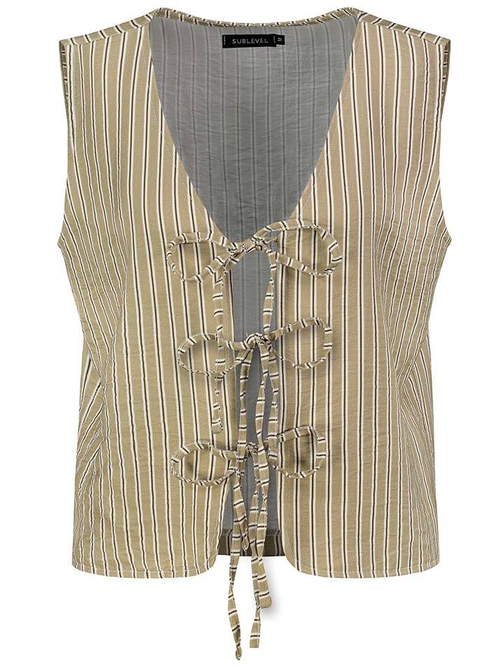 Sublevel Kamizelka w kolorze szarobrązowo-czarnym