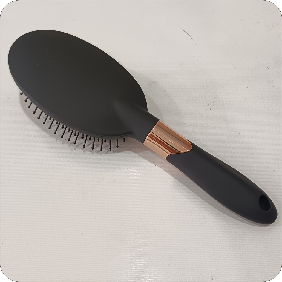 TEMU Profesjonalna szczotka do włosów, końcówka do włosów normalnych, trwała rączka z tworzywa ABS, elegancki design z polerowaną rączką i okrągłymi