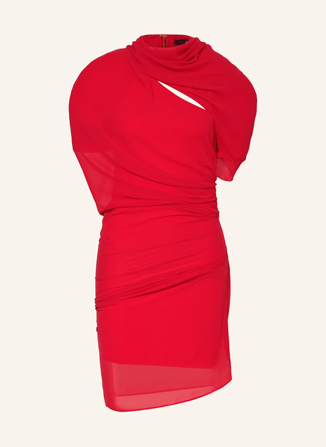 Jacquemus Sukienka Koktajlowa Castagna Z Wycięciami rot