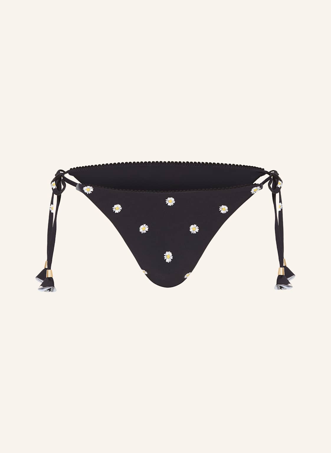Seafolly Dół Od Bikini Trójkątnego Daisychain schwarz