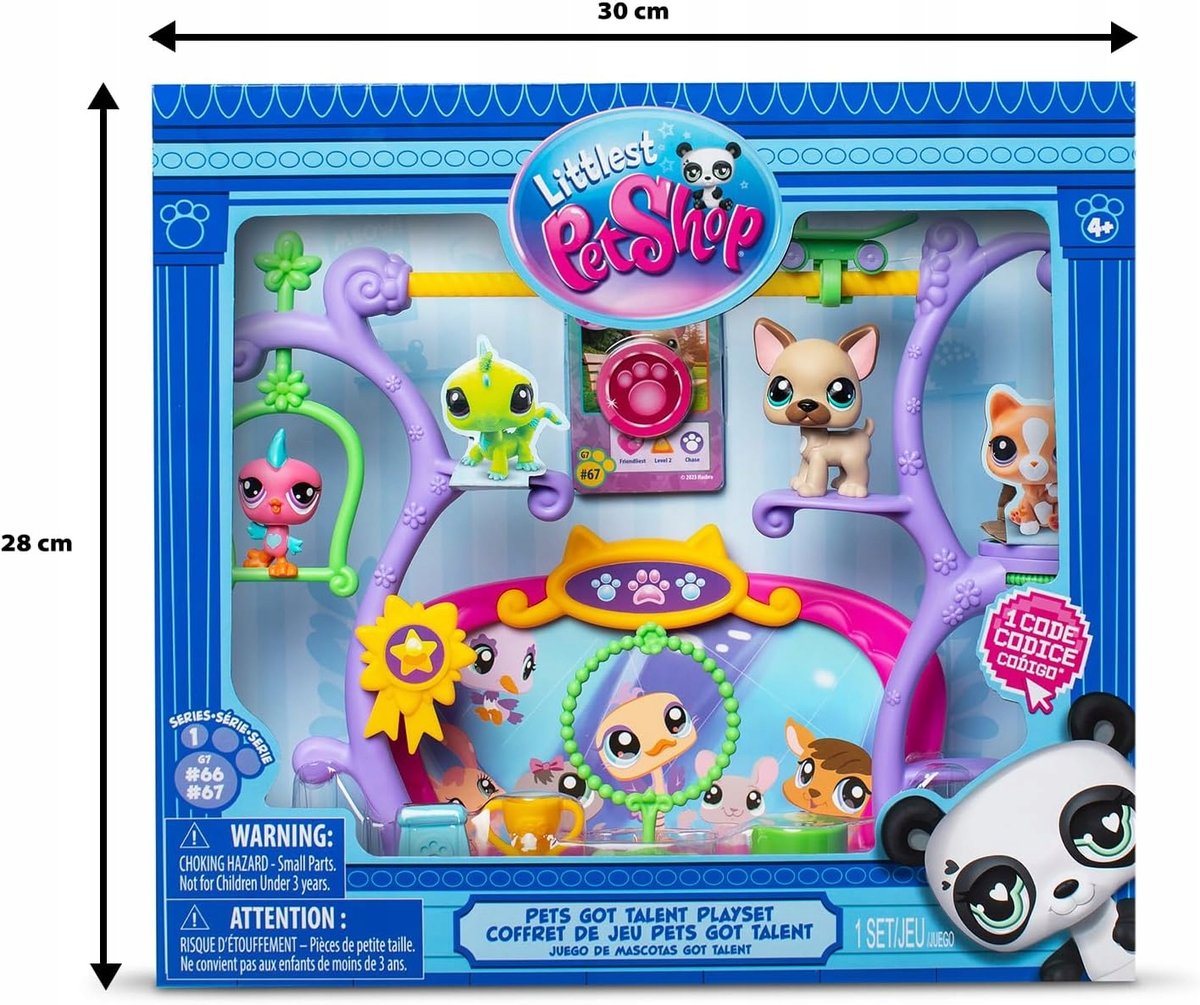 Littlest Pet Shop Zestaw 4 Figurek Pet Shop Dla Dzieci Pets Got Talent