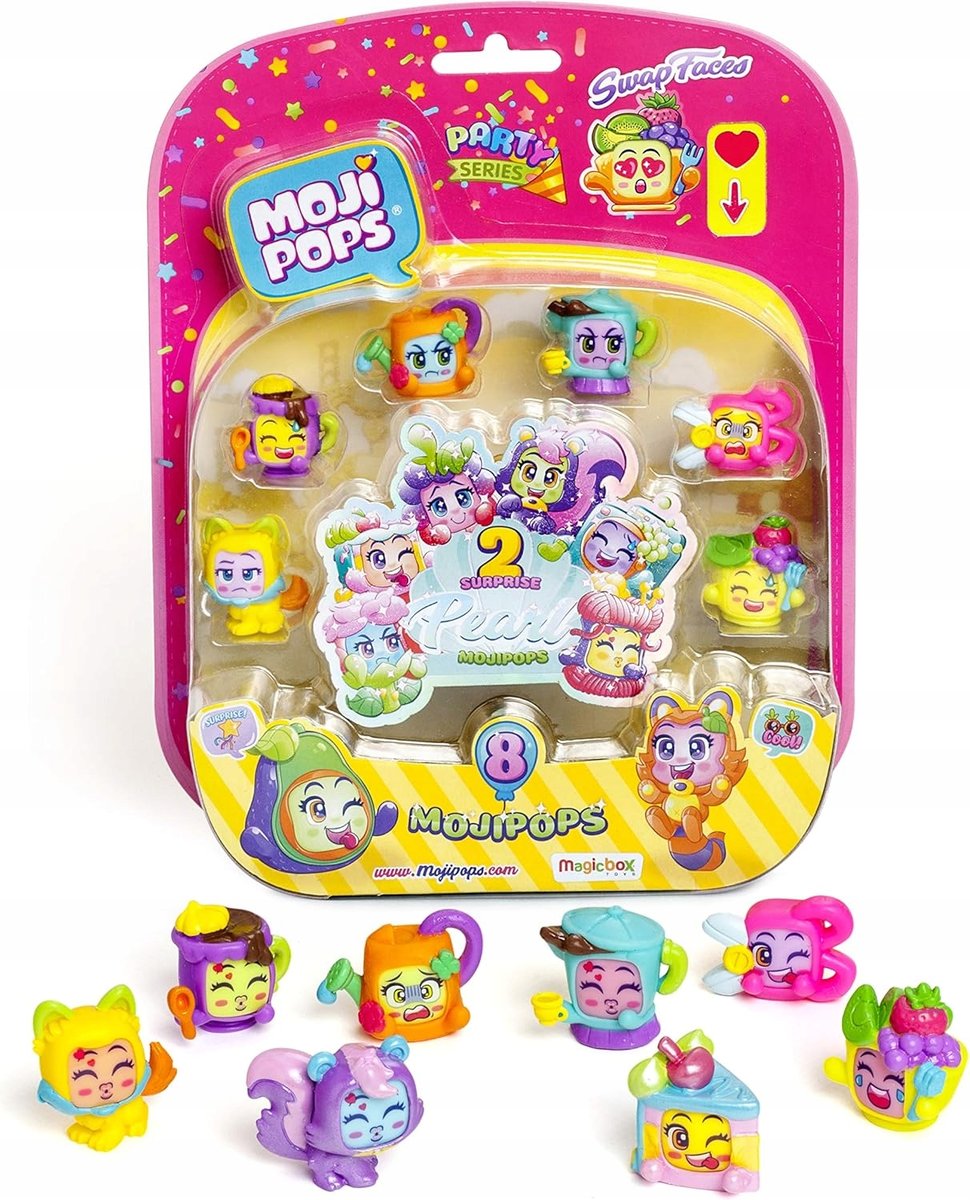 Mojipops Rainbow Mojibox Figurki X6 Mojipopy Mojipops Pearl Surprise