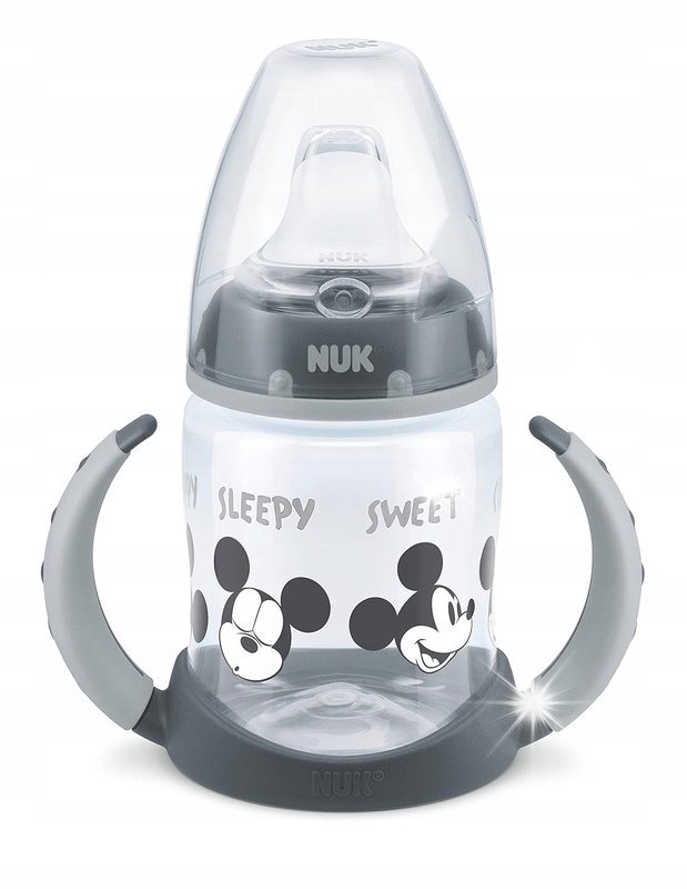 NUK KUBEK NIEKAPEK BUTELKA DO NAUKI PICIA 150ml 6m+ Z UCHWYTEM MYSZKA MIKI