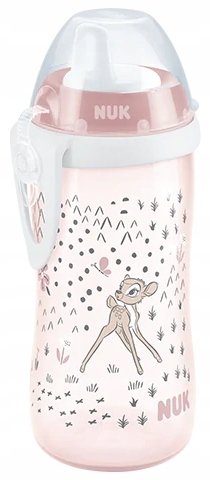 NUK KUBEK NIEKAPEK BIDON WYTRZYMAŁY USTNIK 300ml 12m+ DISNEY BAMBI