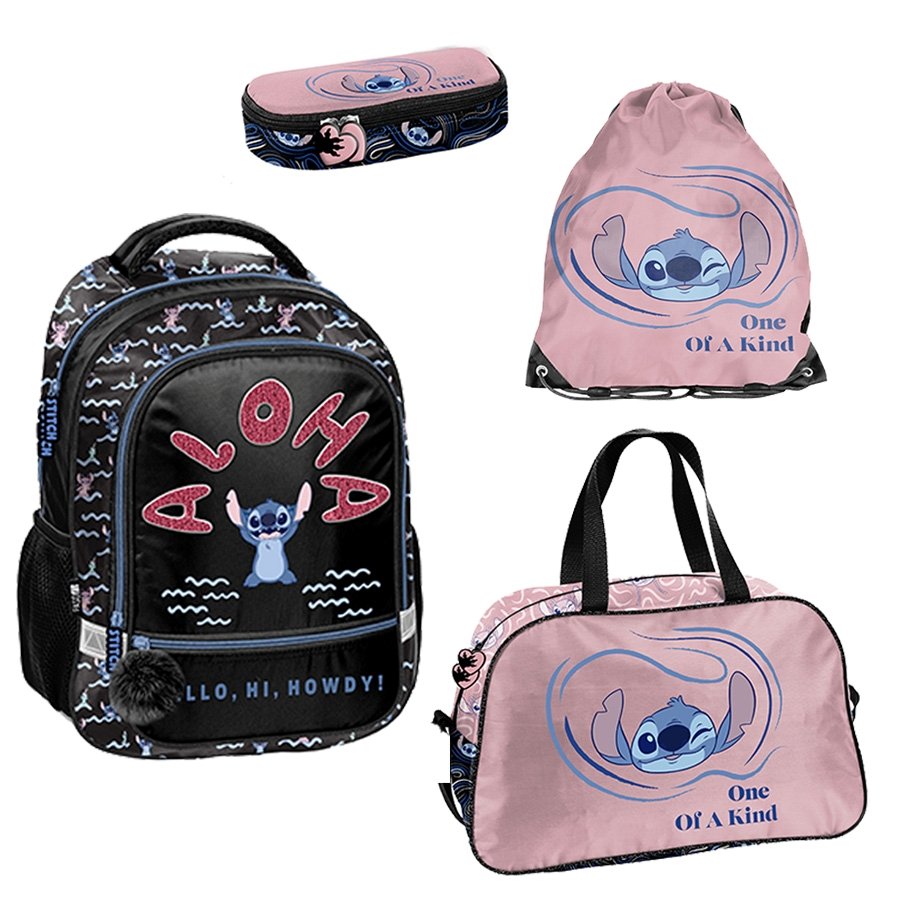 Zestaw szkolny 4-elementowy plecak Stitch One of a kind Paso dla dziewczynki