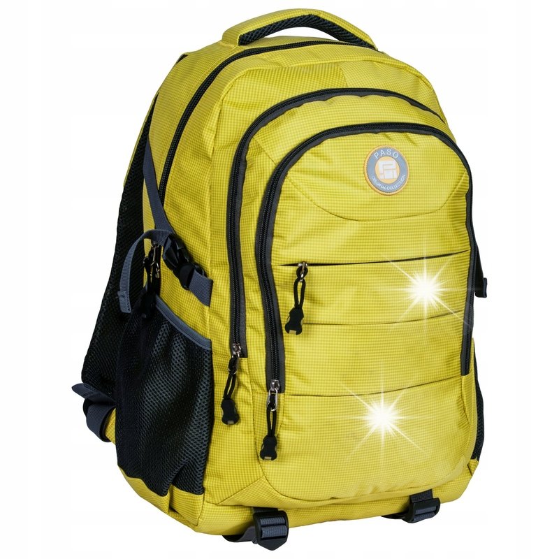PLECAK SZKOLNY MŁODZIEŻOWY PASO DUŻY ŻÓŁTY 30L