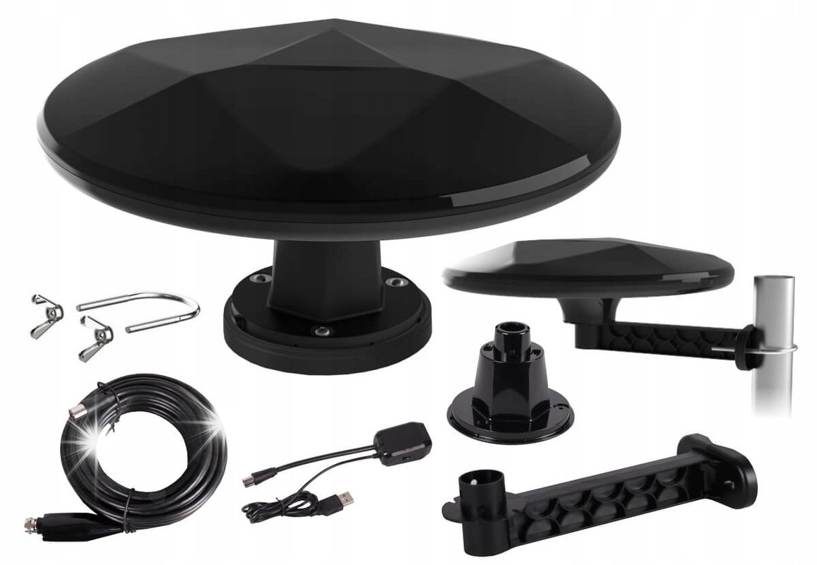 Mistral Antena TV do samochodu kampera mobilna DVB-T2 LTE 5G MI-ANT07