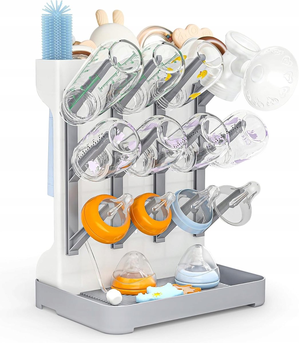 Ociekacz Do Butelek Niemowlęcy 12 Haczyków Duża Pojemność Suszenie