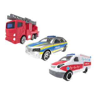 Samochody Playtive Racers, 3 sztuki (pojazdy ratunkowe)