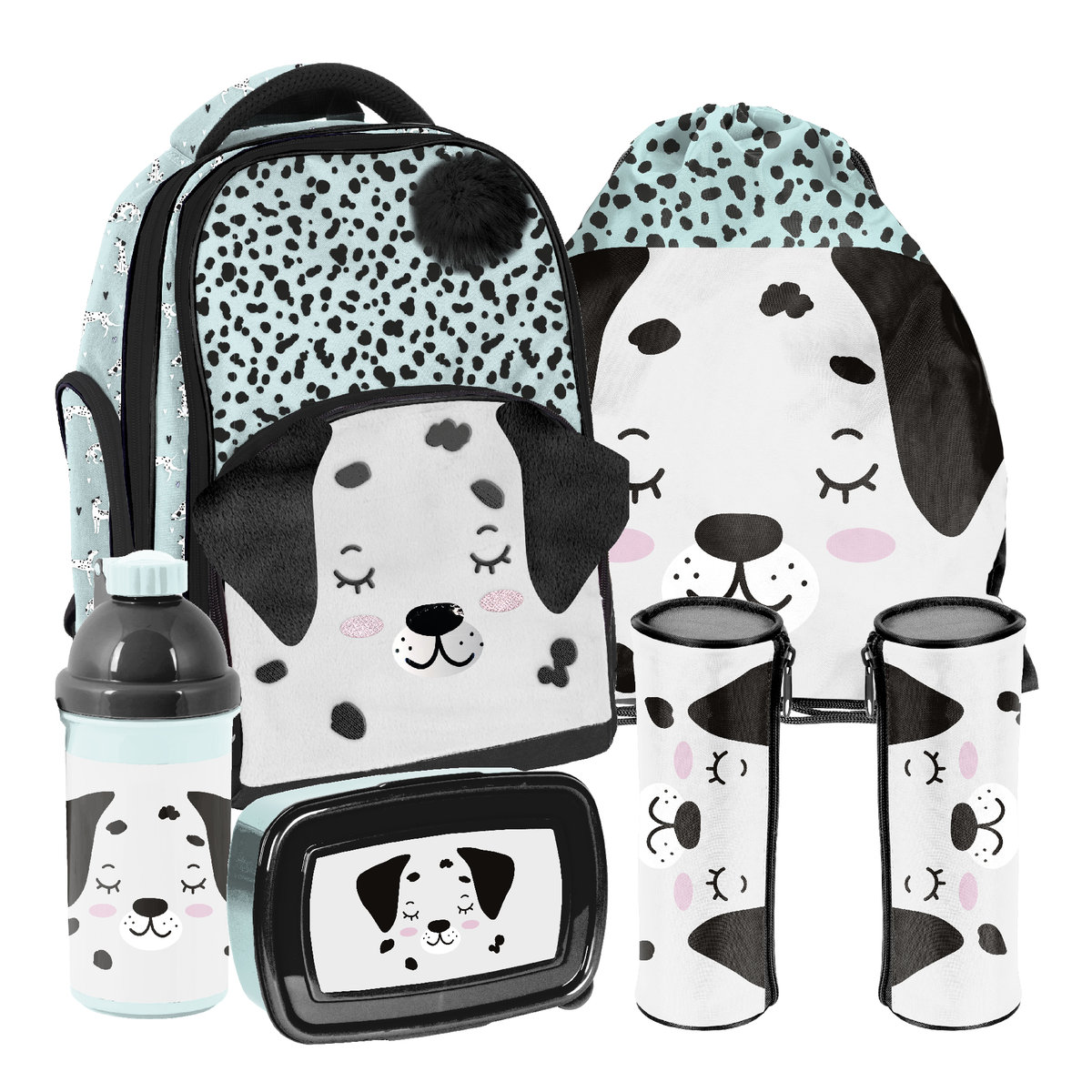 Zestaw szkolny 5-elementowy Piesek dalmatyńczyk Paso klasa 1-3