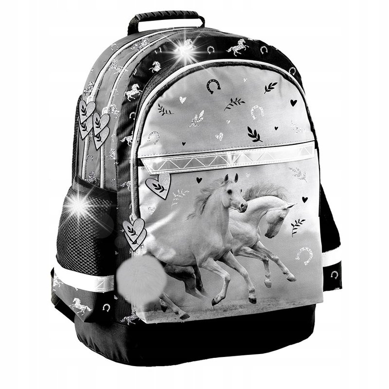 PLECAK SZKOLNY TORNISTER DLA DZIEWCZYNKI KLASA 1 3 KOŃ KONIE