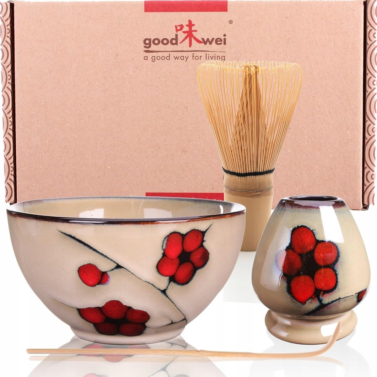 Zestaw Do Herbaty Matcha Z Ceramiczną Miską I Akcesoriami Zestaw Matcha