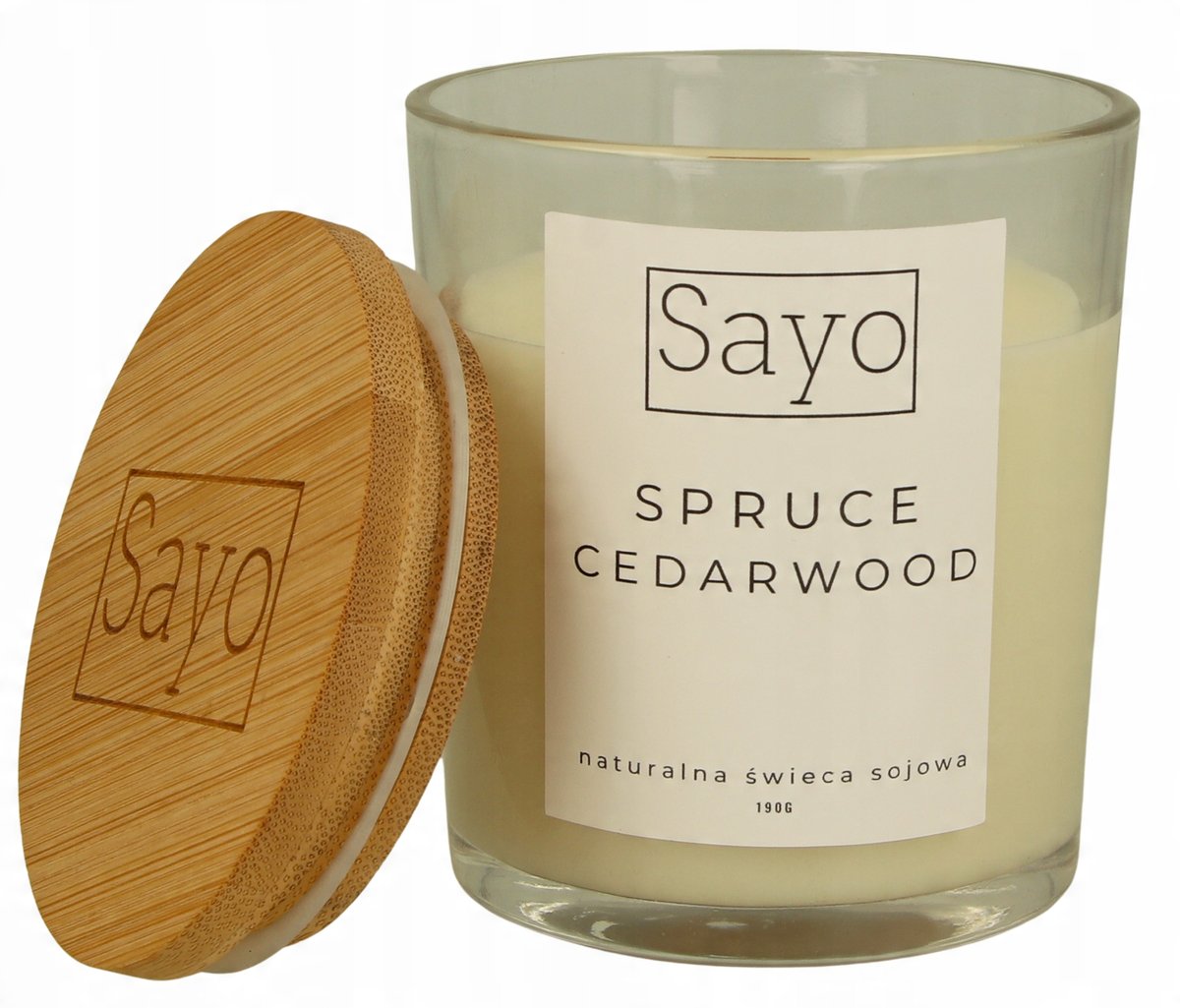 SPRUCE CEDARWOOD SOJOWA ŚWIECA PREZENT ŚWIECZKA ZAPACHOWA ŚWIERK-CEDR 430G
