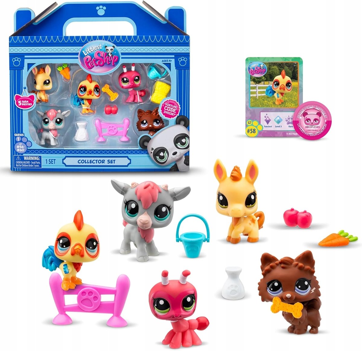 Littlest Pet Shop 5X Figurki Pet Shop Dla Dzieci Zestaw Figurek Farma