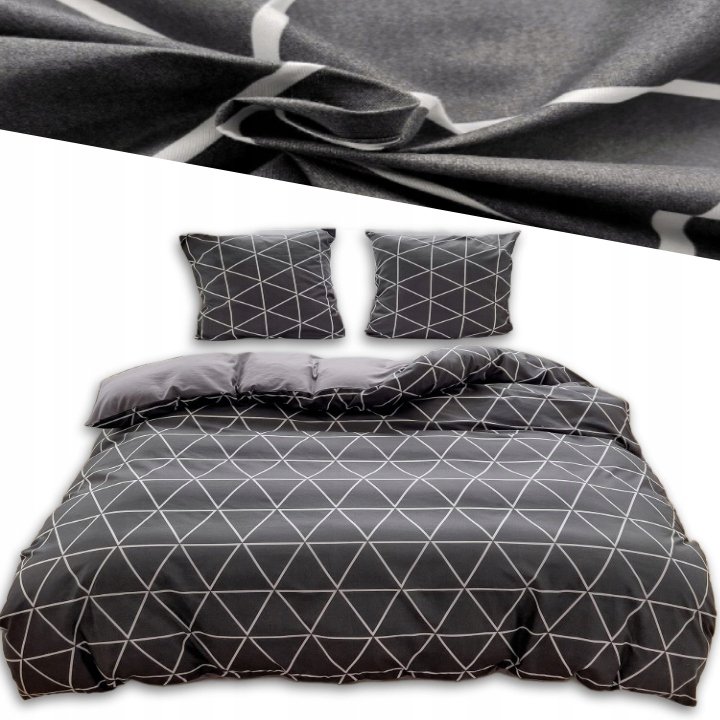 POŚCIEL 160x200 +2 poszewki KOMPLET POŚCIELI bawełnianej satyny WYBÓR GRUBA