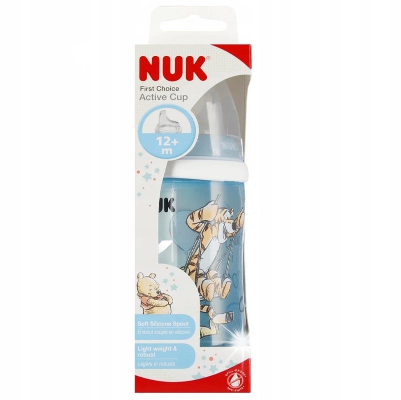 NUK KUBEK NIEKAPEK BIDON 300ml 12m+ ACTIVE SILIKONOWY USTNIK DISNEY KUBUŚ
