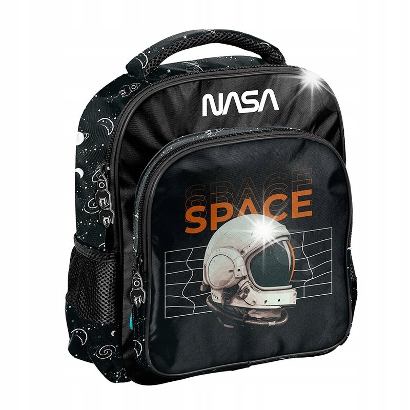 PLECAK PLECACZEK WYCIECZKOWY DLA PRZEDSZKOLAKA NASA SPACE KOSMOS CZARNY