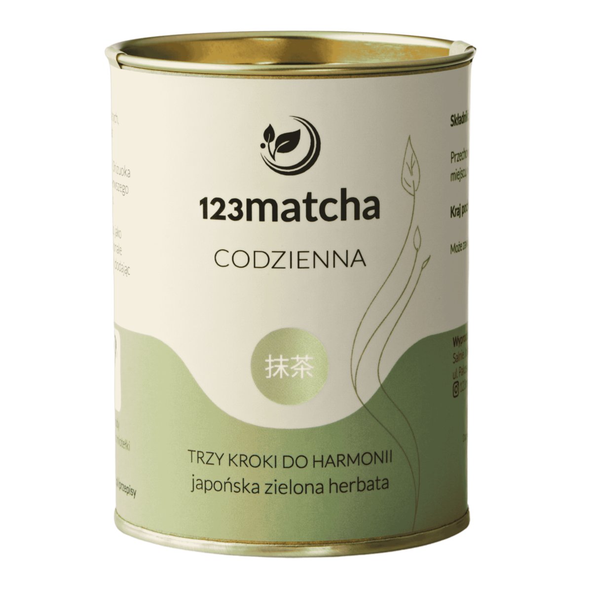 Japońska zielona herbata MATCHA 100g Codzienna 123matcha