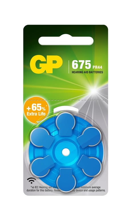 GP Batteries 103251 bateria do użytku domowego Jednorazowa bateria 675, PR44 Cynkowo-powietrzna