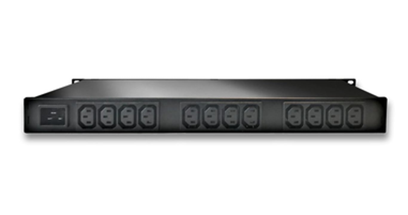 Güde 8045-1 rozdzielacz zasilania PDU 12 x gniazdo sieciowe 1U Czarny