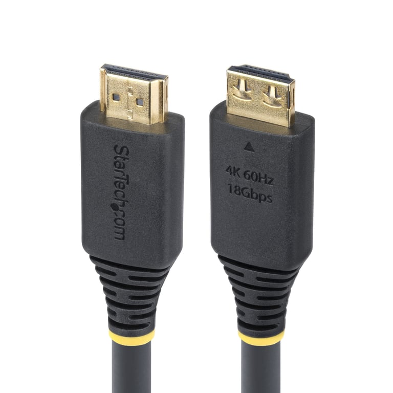 StarTech HDMI2-CABLE-GRIP-20F kabel HDMI 6,1 m HDMI Typu A (Standard) Czarny HDMI2-CABLE-GRIP-20F
