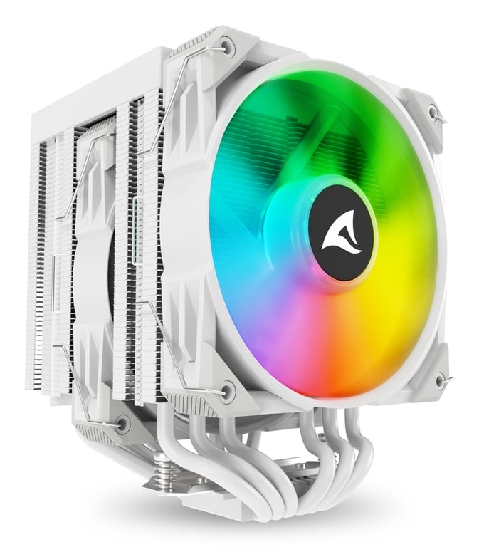 Sharkoon A60 RGB Procesor Chłodnica powietrza 12 cm Biały 1 szt. 4044951042067