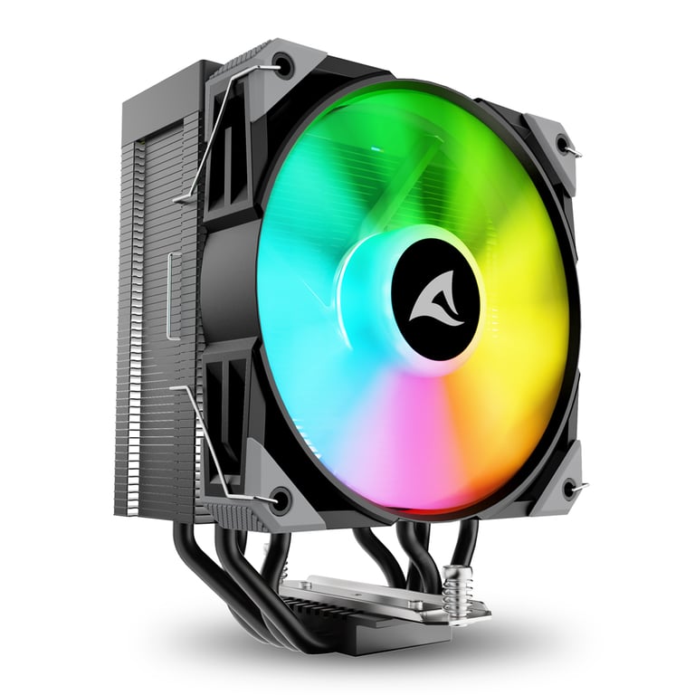 Sharkoon A40 RGB Procesor Chłodnica powietrza 12 cm Czarny 1 szt. 4044951041992
