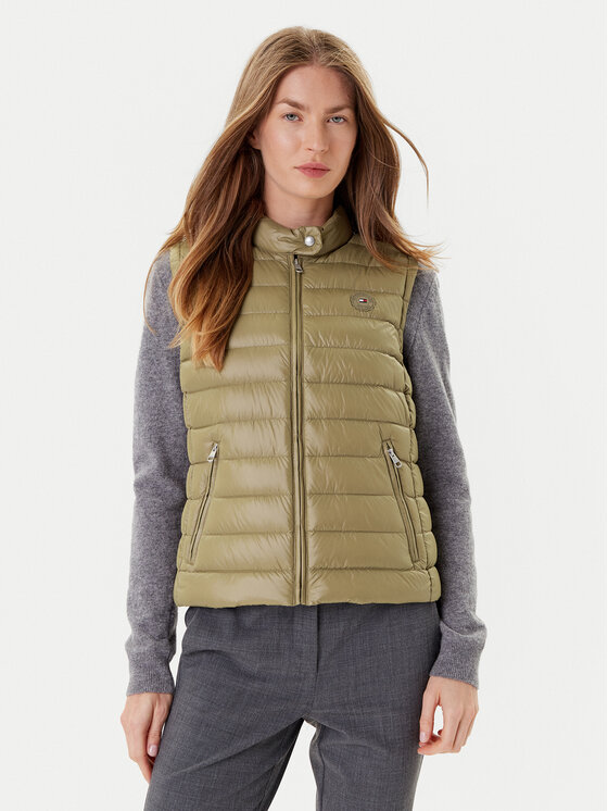 Tommy Hilfiger Bezrękawnik WW0WW45499 Khaki Regular Fit