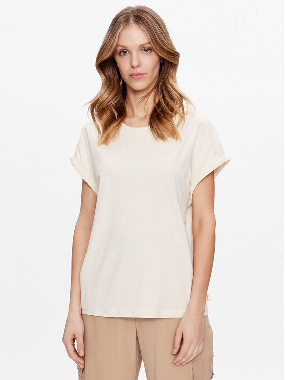 Outhorn T-Shirt TTSHF426 Écru Regular Fit