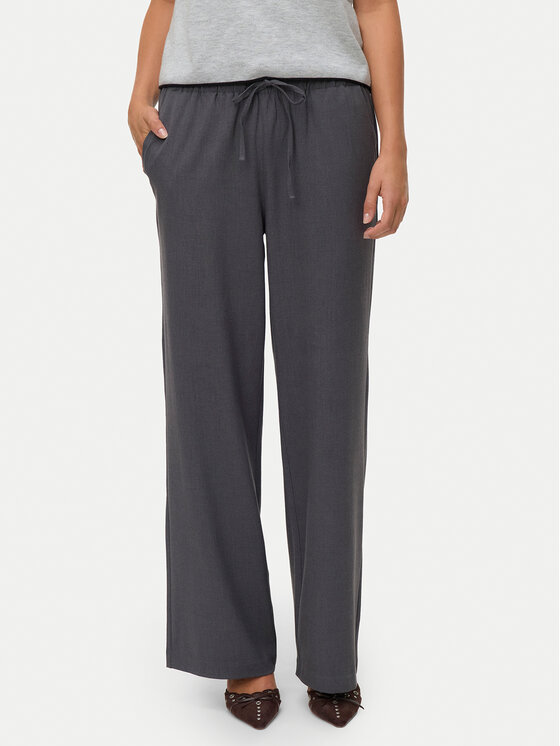 Vero Moda Spodnie materiałowe Milly 10331924 Szary Wide Leg