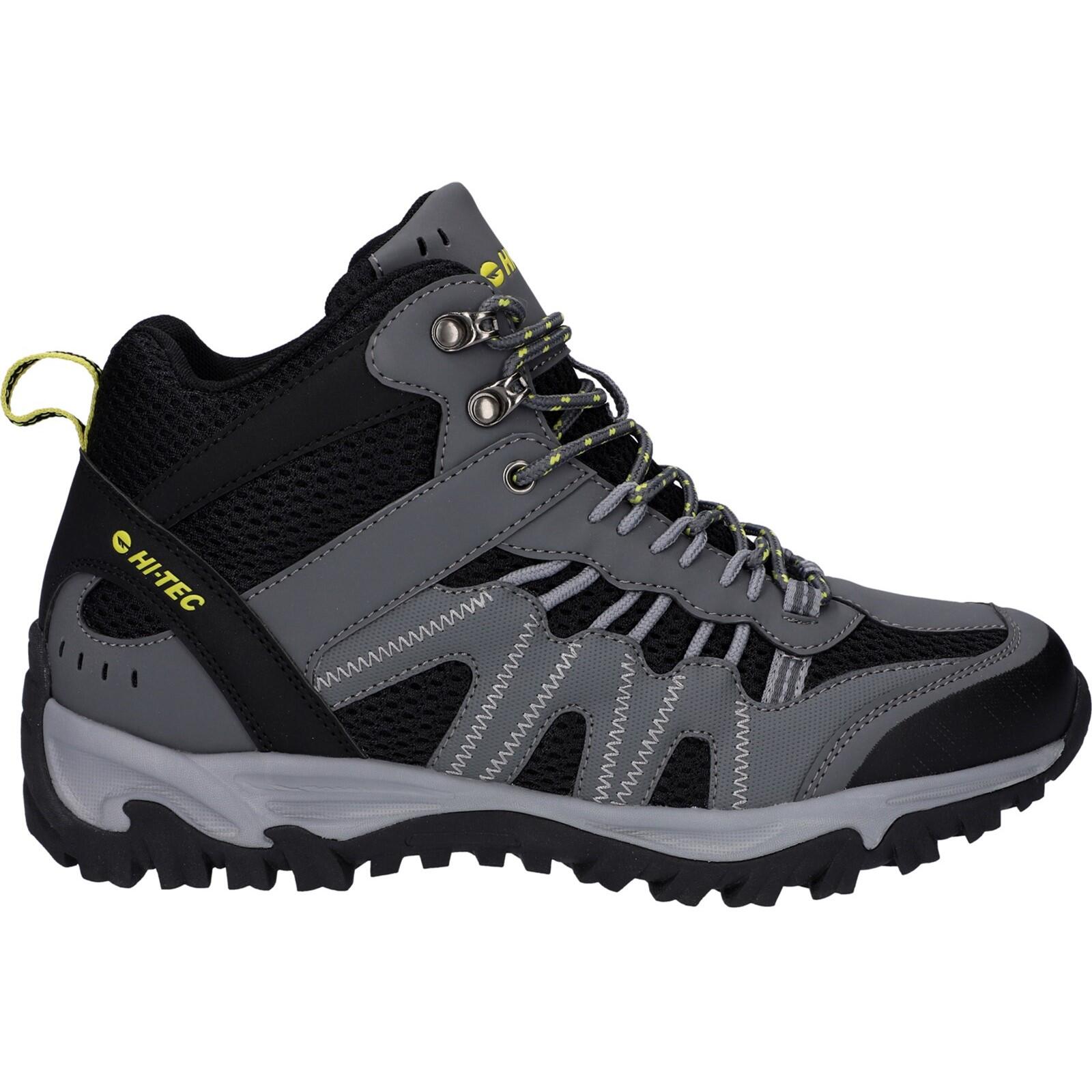 Hi-Tec Męskie buty trekkingowe Jaguar MID WP GRAPHITE/BLACK/CITRON-O010480-052-UK10, grafitowe/czarne/cytrynowe, rozmiar 10 UK, Grafitowy czarny cytryn, 44 EU