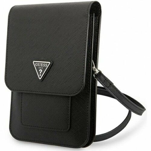 Torba GUESS Saffiano Triangle Czarny