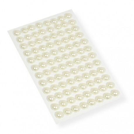 Perełki samoprzylepne białe 10mm
