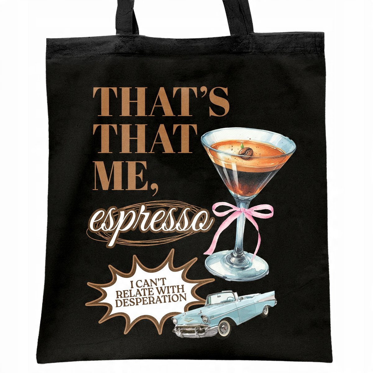 Torba bawełniana czarna na zakupy Sabrina Carpenter Espresso Dla Fanów