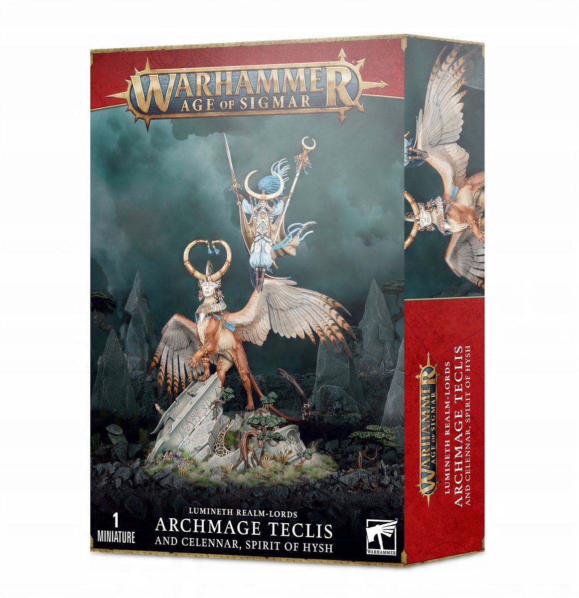 Warhammer Age Of Sigmar Lumineth Realm-Lords Archmage Teclis And Celennar,