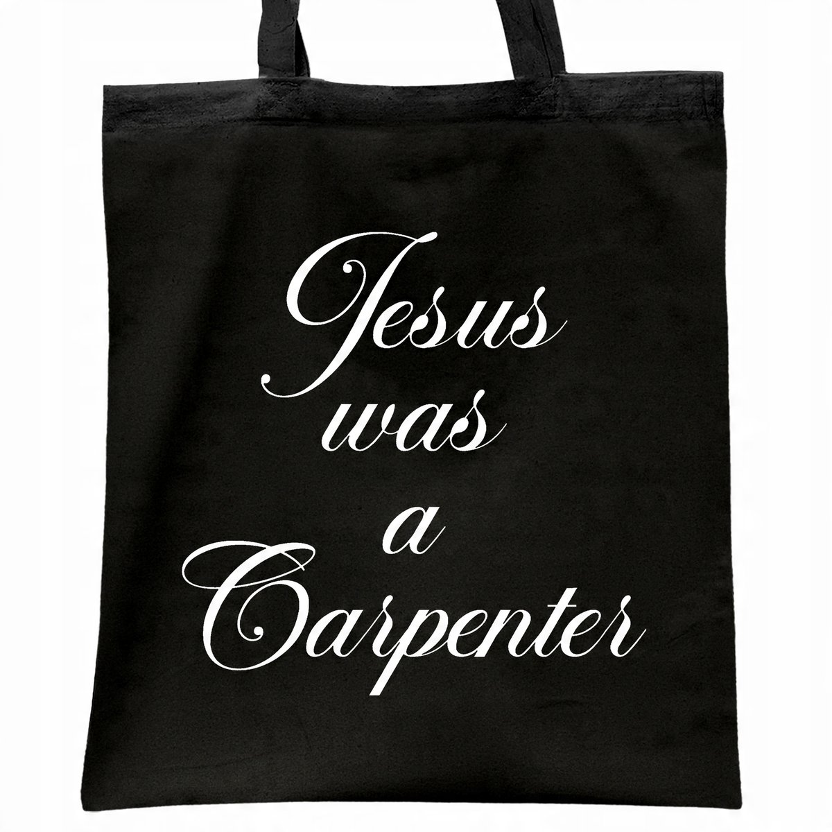 Torba bawełniana czarna na zakupy Sabrina Carpenter Jesus Was A Dla Fanów