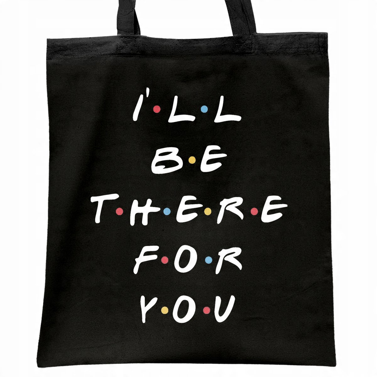 Torba bawełniana czarna na zakupy Friends Dla Fanów Serialu