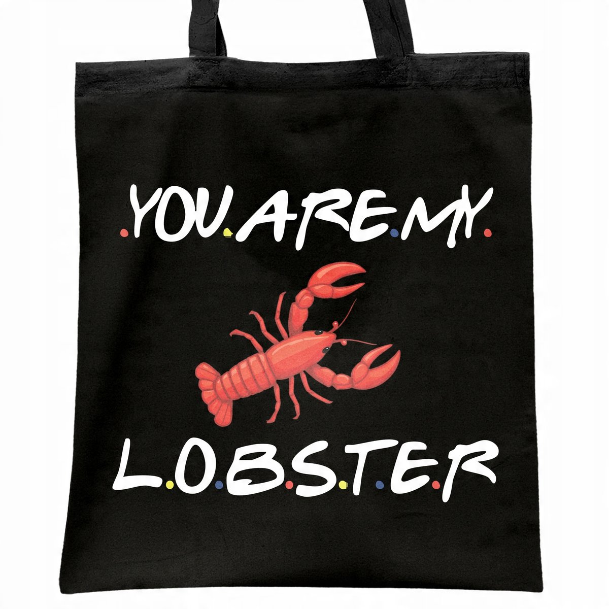 Torba bawełniana czarna na zakupy Friends Dla Fanów Serialu