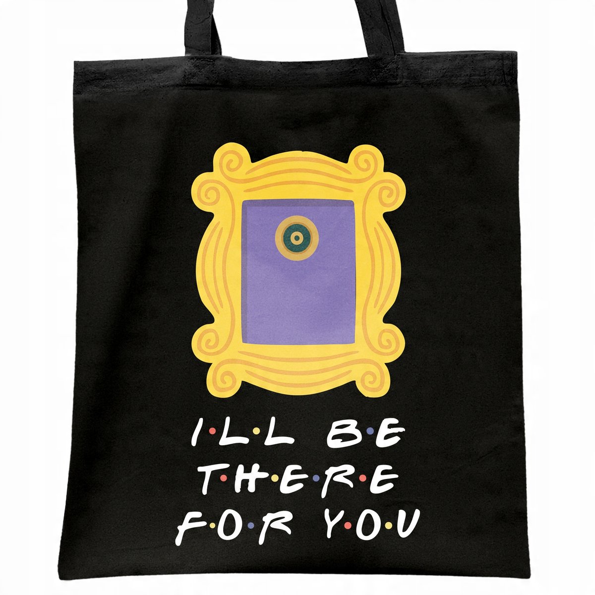 Torba bawełniana czarna na zakupy Friends Dla Fanów Serialu