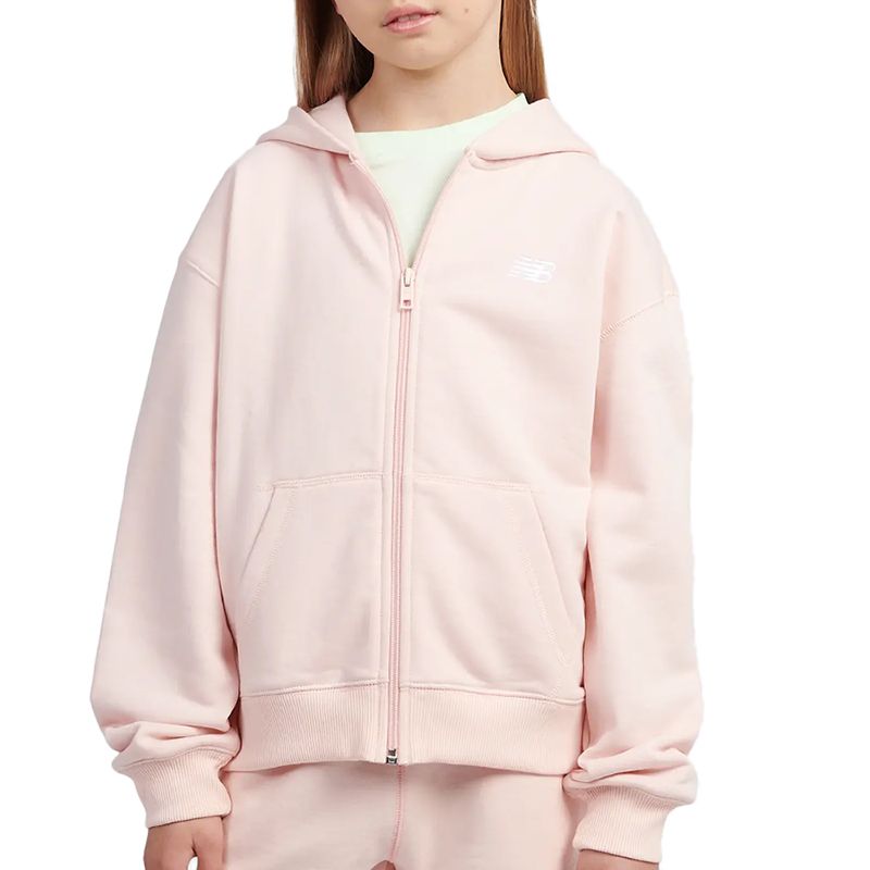 Bluza dziecięca New Balance LAKG0057PIE - różowa