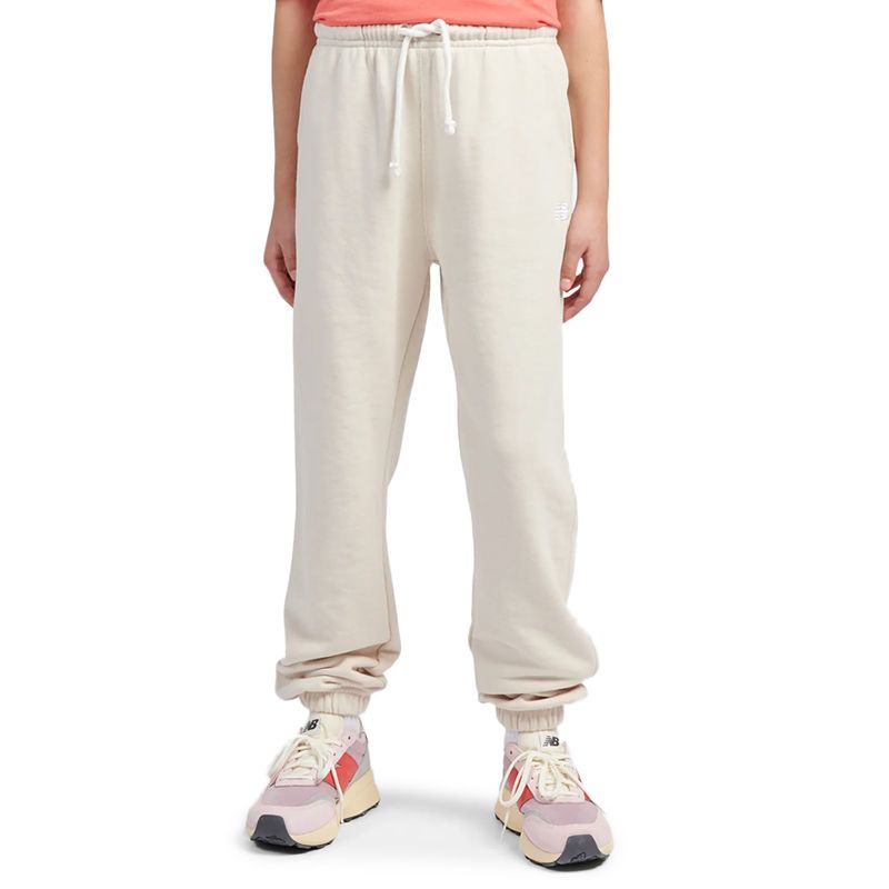 Spodnie dziecięce New Balance LAKG0058LIN - beżowe