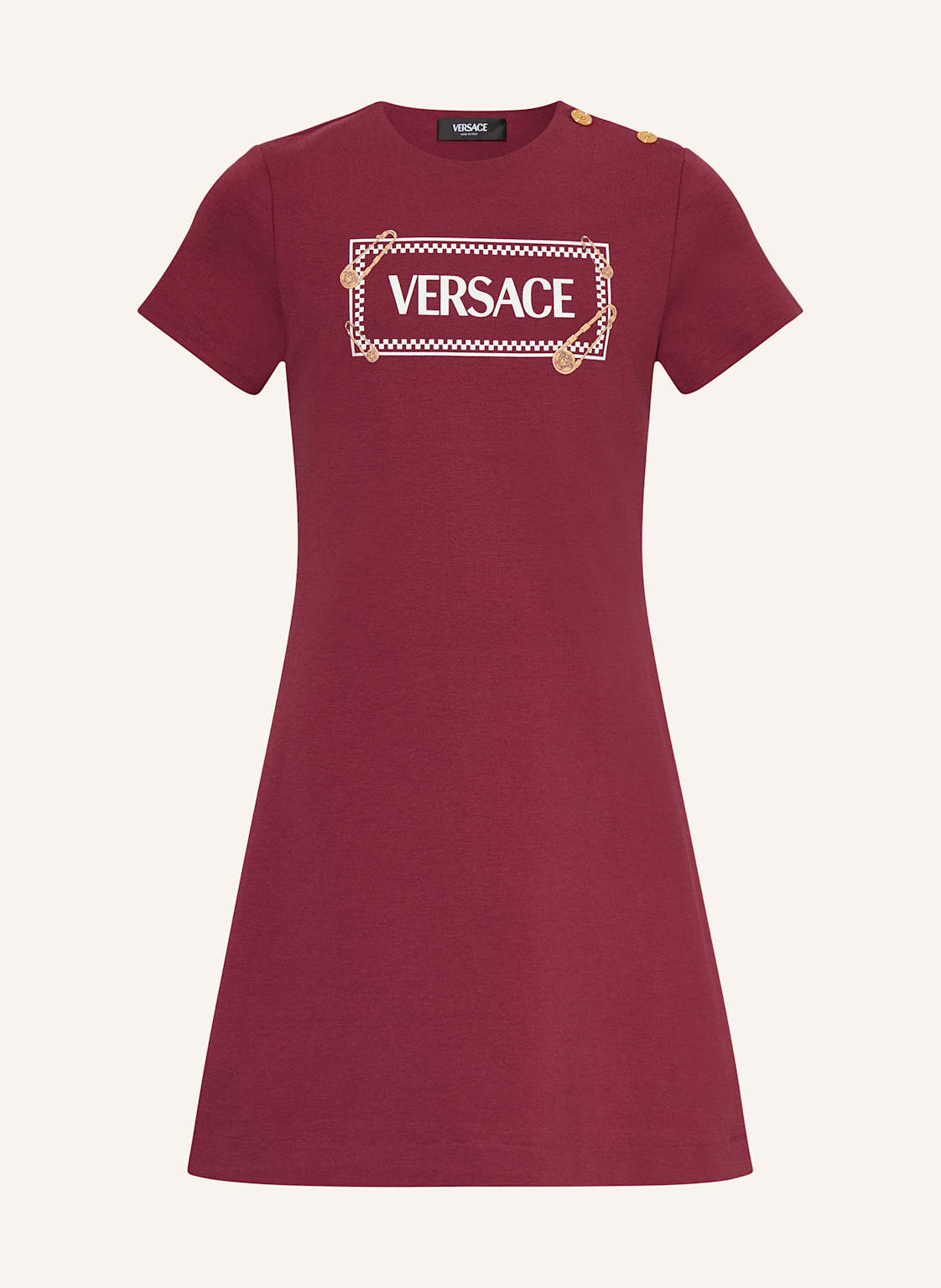 Versace Sukienka Z Dżerseju rot