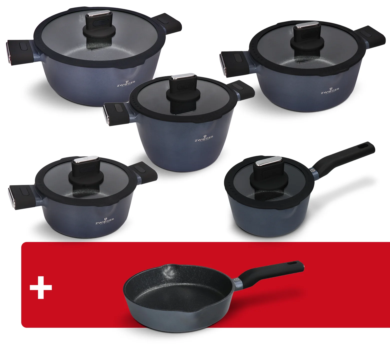 Zestaw garnków 10 el. Vesna + Patelnia 20 cm Vesna Zwieger