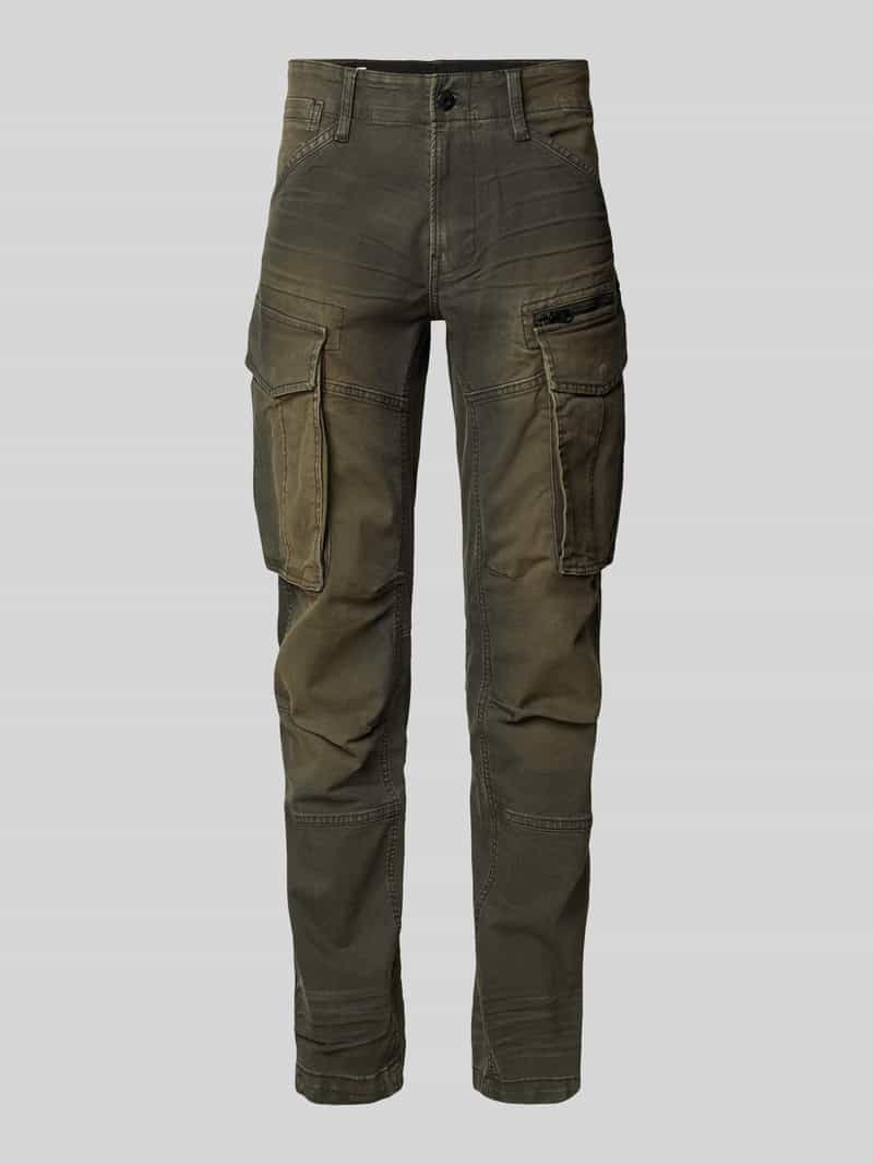 Spodnie o kroju regular fit z kieszeniami cargo model ‘Rovic zip 3d’
