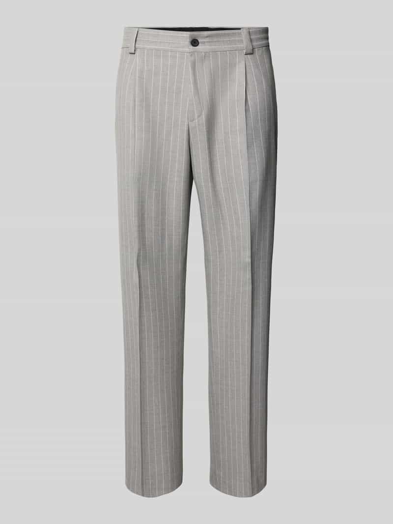 Spodnie do garnituru o kroju regular fit z dodatkiem wiskozy model ‘FLIPS251X’