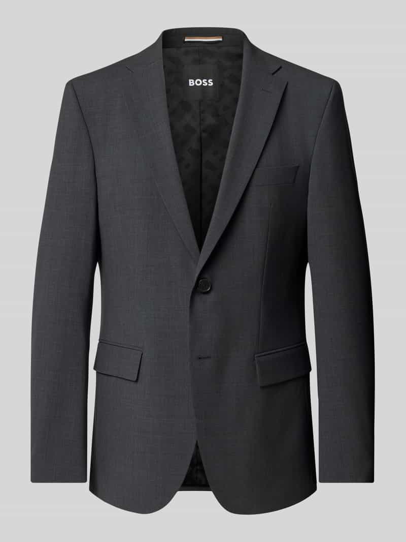 Marynarka do garnituru o kroju slim fit z mieszanki żywej wełny model ‘H-HARVEY-MM-C-NF’