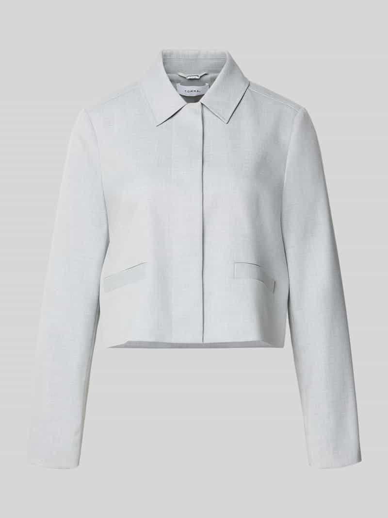 Żakiet o kroju regular fit z lamowanymi kieszeniami