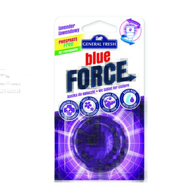 Kostka do spłuczki, Blue Force, 40 g, lawenda, General Fresh