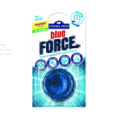 Kostka do spłuczki, Blue Force, 40 g, morze, General Fresh